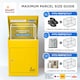 image 10 of SMART PARCEL BOX® Medium Front Access | Yellow | 1