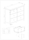 image 7 of Nairn White 3+3 Drawer Wide Chest of Drawers - White Painted Wood Bedroom Storage with Polished Steel Handles