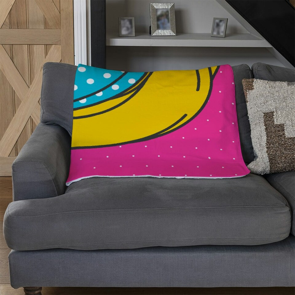 image 1 of Pop art banana (Blanket)