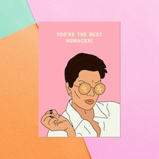 You're The Best Mumager Greetings Card