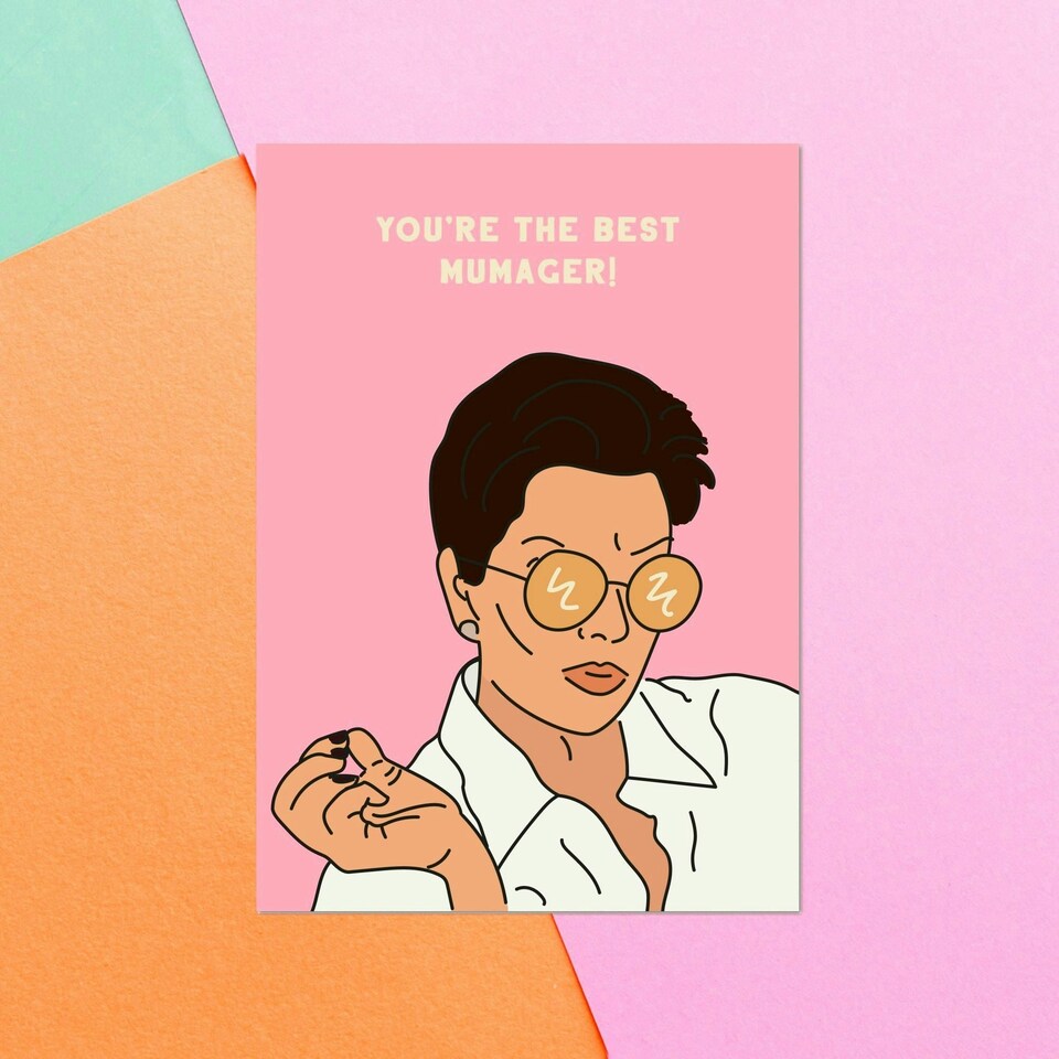 You're The Best Mumager Greetings Card