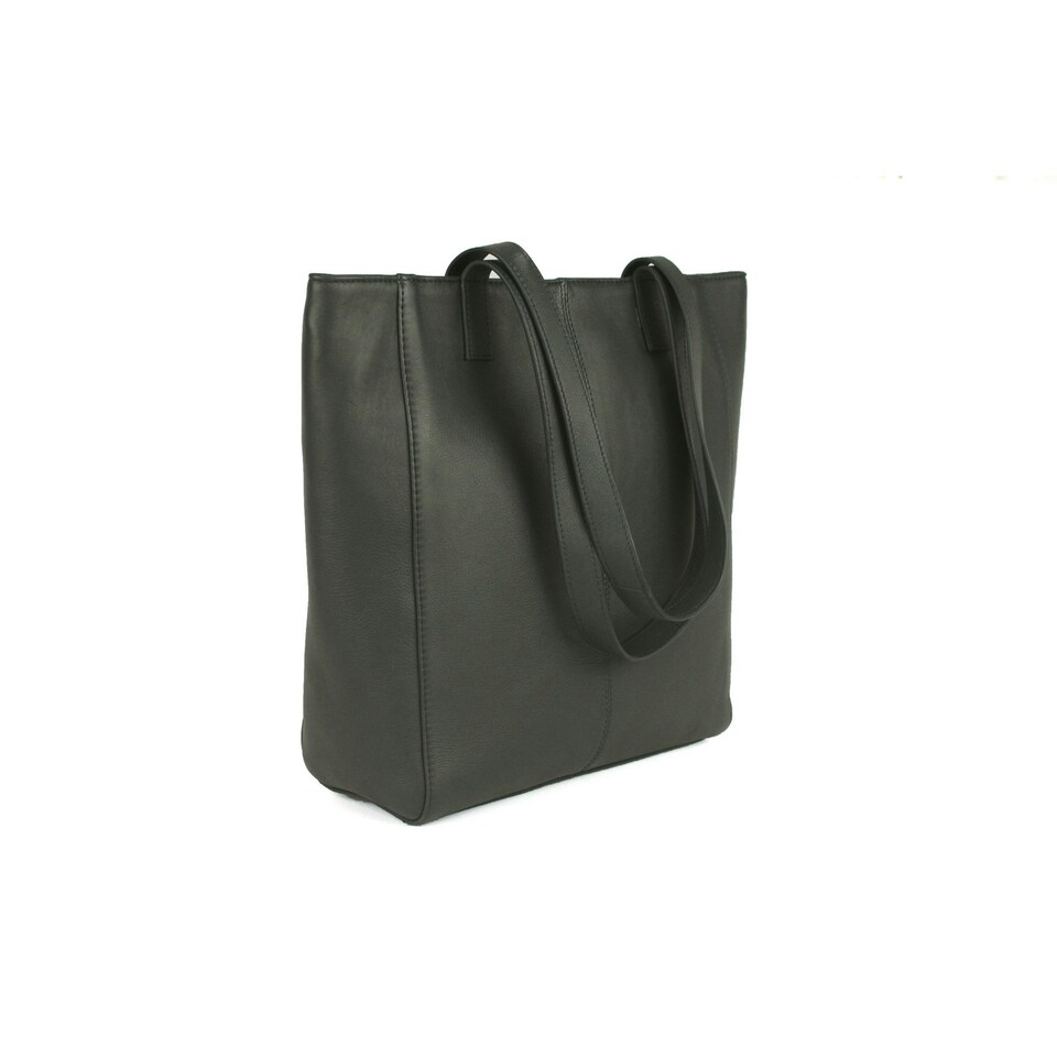 image 1 of Eastern Counties Leather Womens/Ladies Polly Contrast Pocket Tote Bag - Charcoal/White - One size Grey