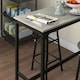 image 6 of HOMCOM 3 Piece Bar Set, Industrial Kitchen and Chair Set Grey