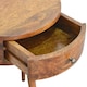image 6 of Artisan Furniture Solid Wood Chestnut Semi Circle Bedside