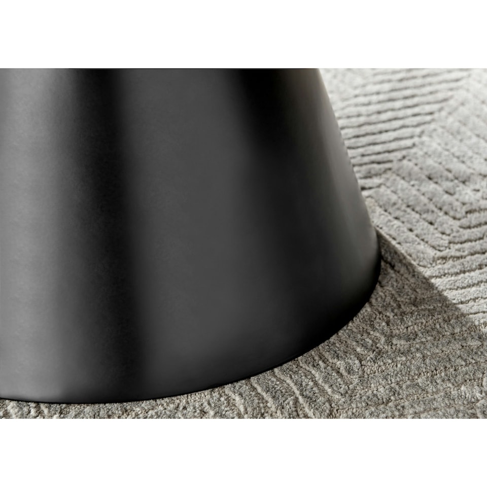 image 1 of Furniturebox Palma Round Black Coffee Table