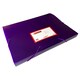 image 1 of Pack of 60 A4 Clearview Purple Box File with Elastic Closure