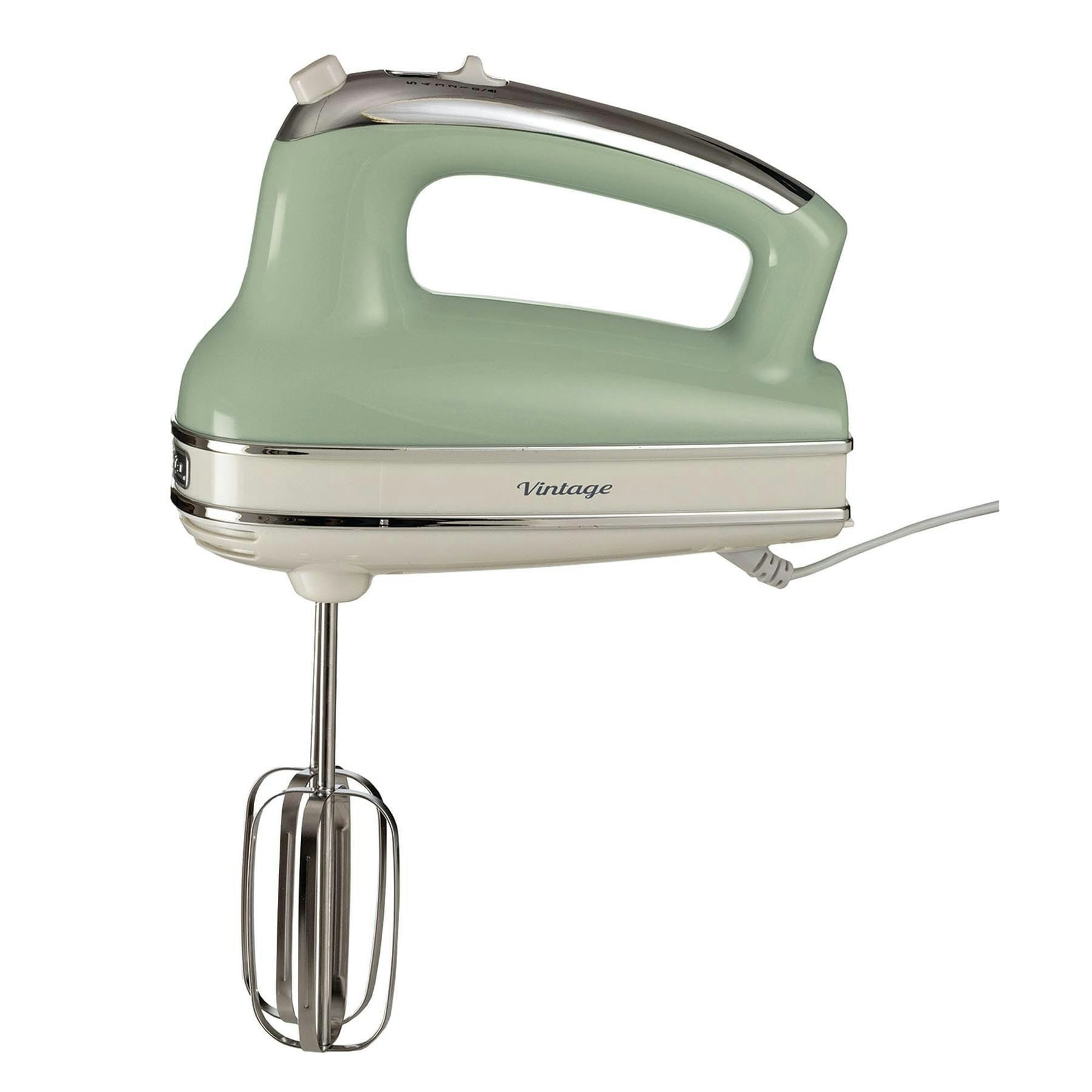 Ariete 548/04 Retro Style Hand Mixer Electric Whisk, 5 Speed & Turbo Function, Green