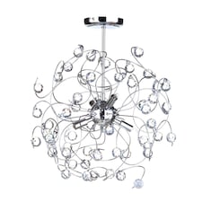 BHS Lila 4 Light Flush Ceiling Light, Chrome