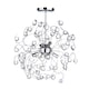 image 1 of BHS Lila 4 Light Flush Ceiling Light, Chrome