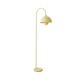 image 1 of ValueLights Tilly Pastel Yellow Arched Dome Shade Metal Floor Lamp | Yellow