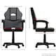image 3 of Vida Designs Comet Racing Gaming Office Chair Computer Desk Table Chair, Grey & Black