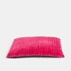 image 4 of OHS Ribbed Fleece Rectangular Soft Warm Cosy Plump Plush Pet Dog Cat Cushion Bed, 80x60cm Pink | Bright Pink | L