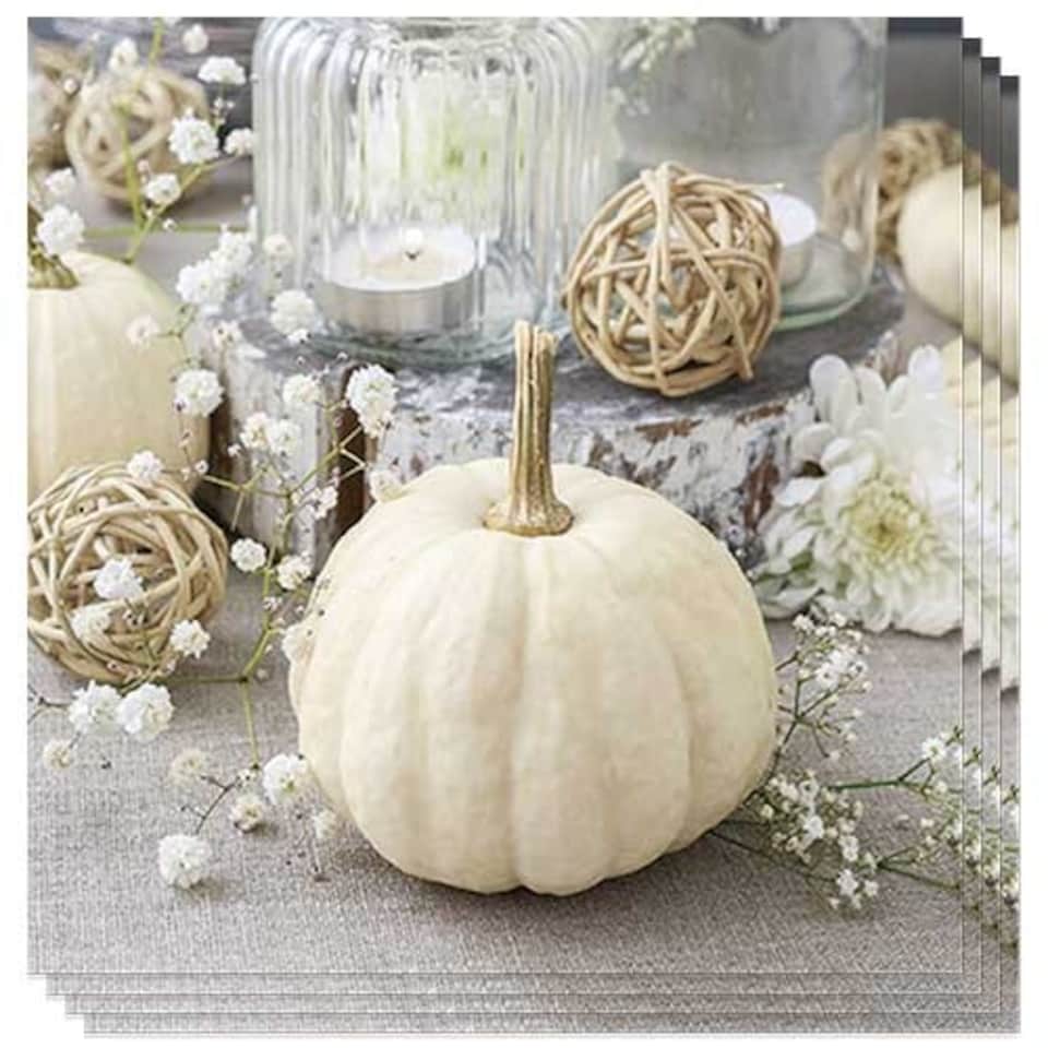 Modern Halloween Pumpkin Premium Decoupage Luncheon Napkins 3 Ply 33cm - Pack of 20