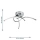 image 8 of Twist - Chrome LED Flush Ceiling Light | Chrome | 1