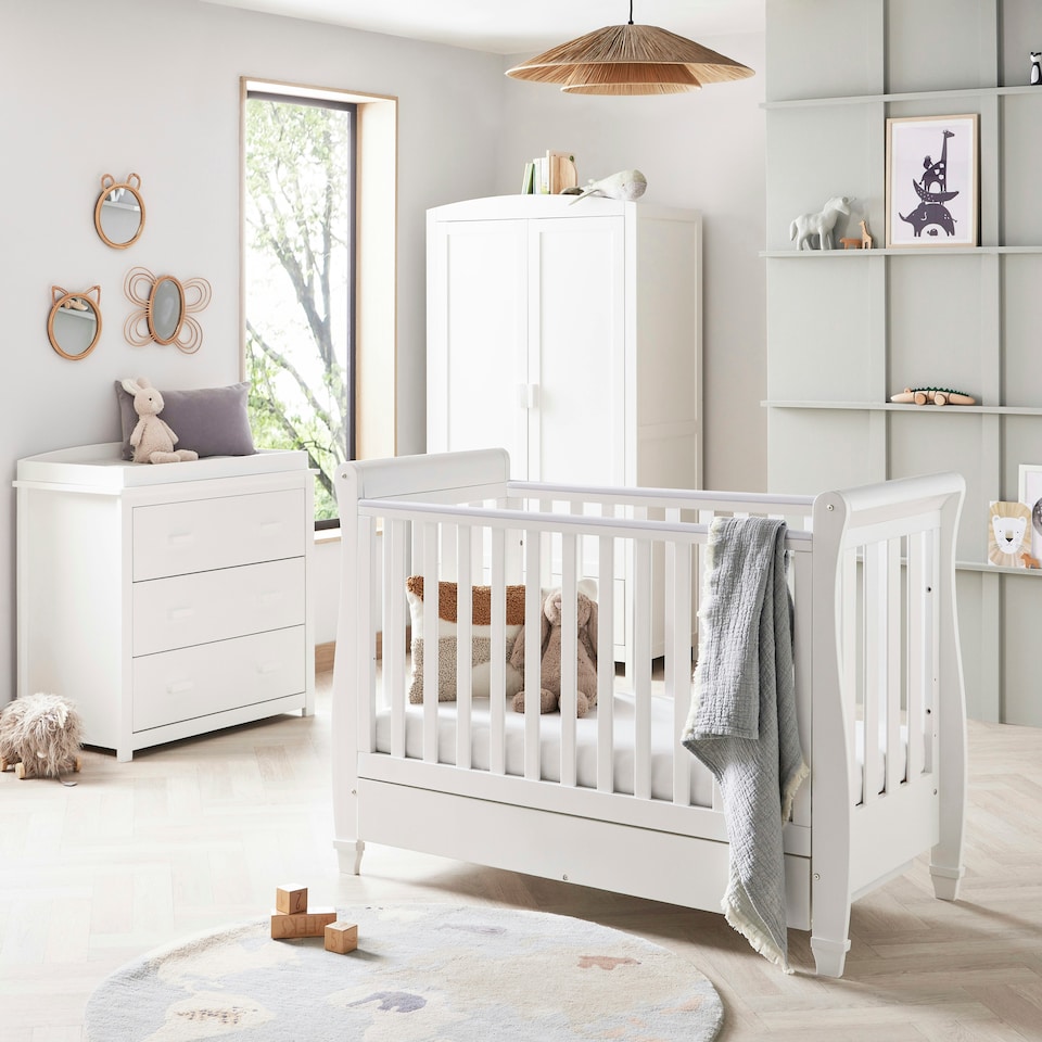 image 1 of Babymore Eva 3 Piece Room Set - White