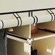 image 8 of HOMCOM Fabric Portable Wardrobe with 8 Shelves 2 Hanging Rails, Cream White Cream