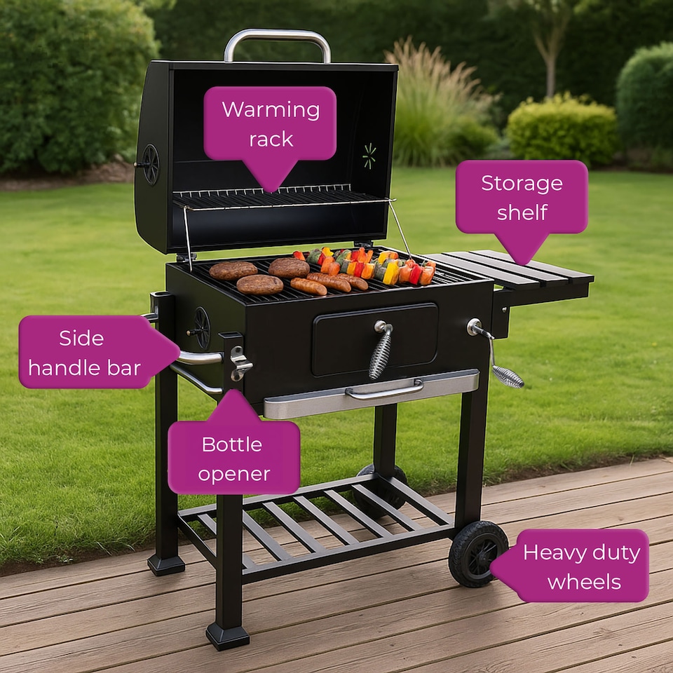 image 1 of Neo Smoker Barbecue Charcoal Portable BBQ Grill