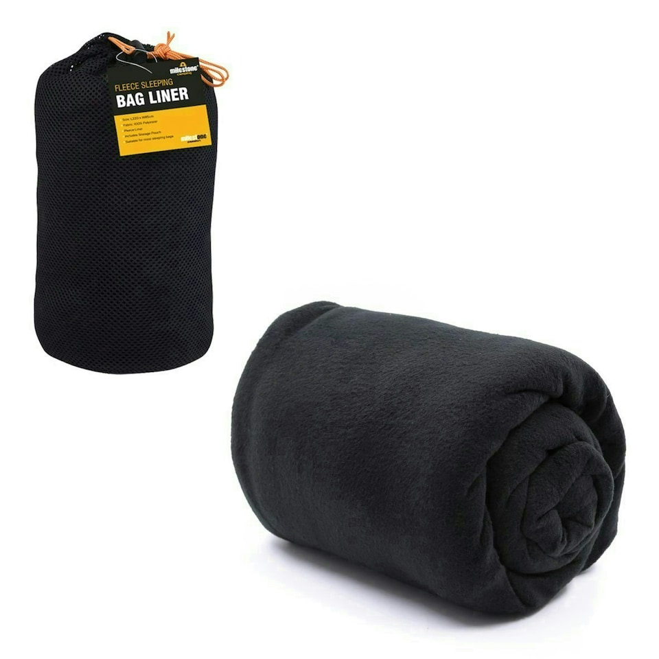 image 1 of Milestone Camping 26020 Fleece Sleeping Bag Liner