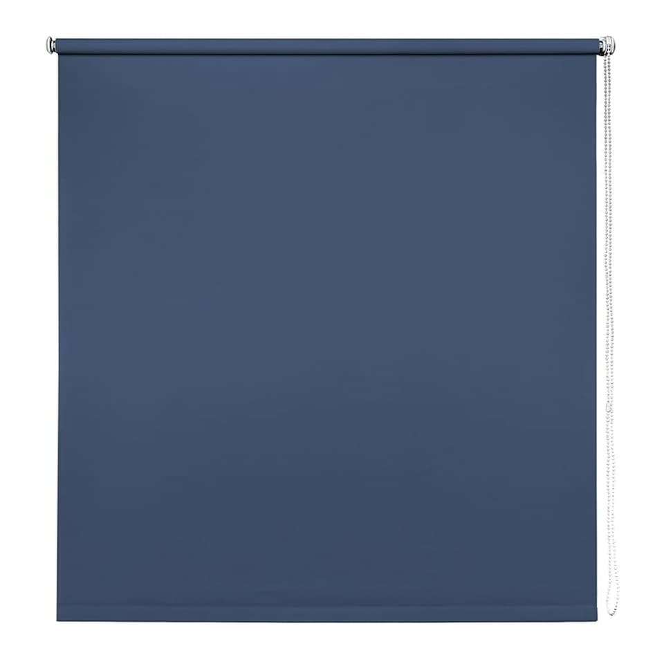 image 1 of 170cm Navy Trimmable Thermal Blackout Roller Blinds | Grey | Grey