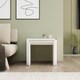 image 2 of Adore Florida Matt White Nest of 3 Tables - Space-Saving Side Tables White