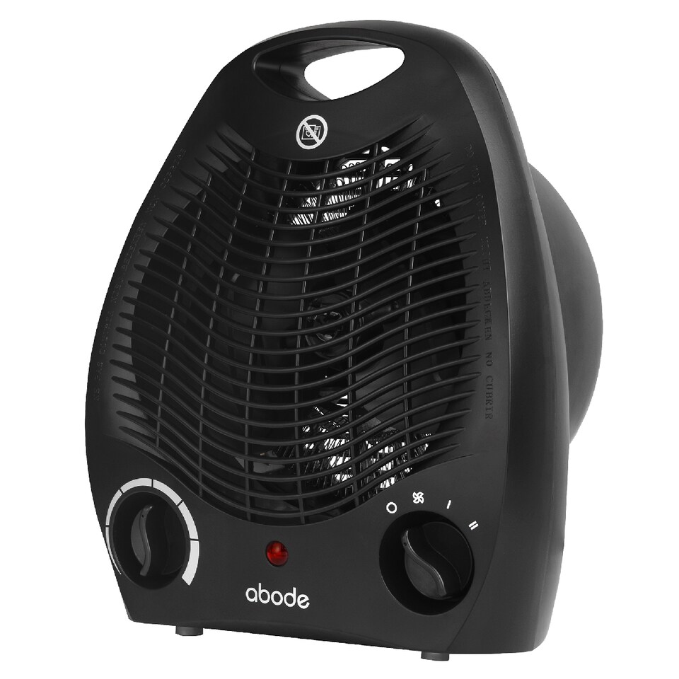 image 1 of Abode AFH1002B Electric Heater Black 2000W Cooling Fan Mode with 2 Heat Settings