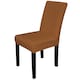 image 1 of Velvet Dining Chair Covers, Spandex High-Back Chair Slipcovers - 220GSM