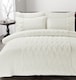 image 1 of Homes Linen Amari Teddy Fleece Cream Duvet Cover Set with Pillowcases Ultra Soft Plush Warm Cosy Winter Bedding Set | Cream | Double