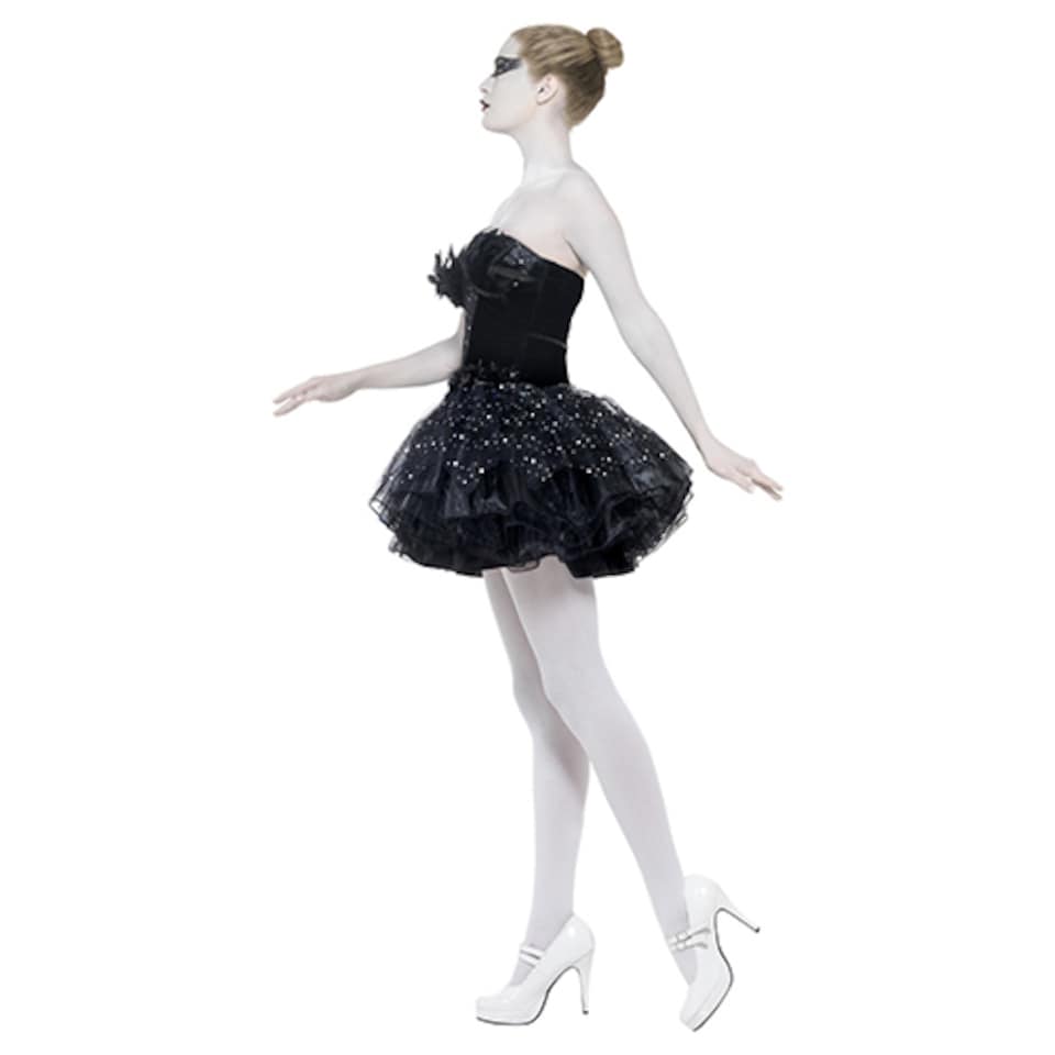 image 1 of Gothic Swan Masquerade Fancy Dress Costume Ladies Medium - UK 12-14