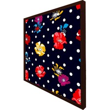 Flowers & spots (Picture Frame) Brown | XL