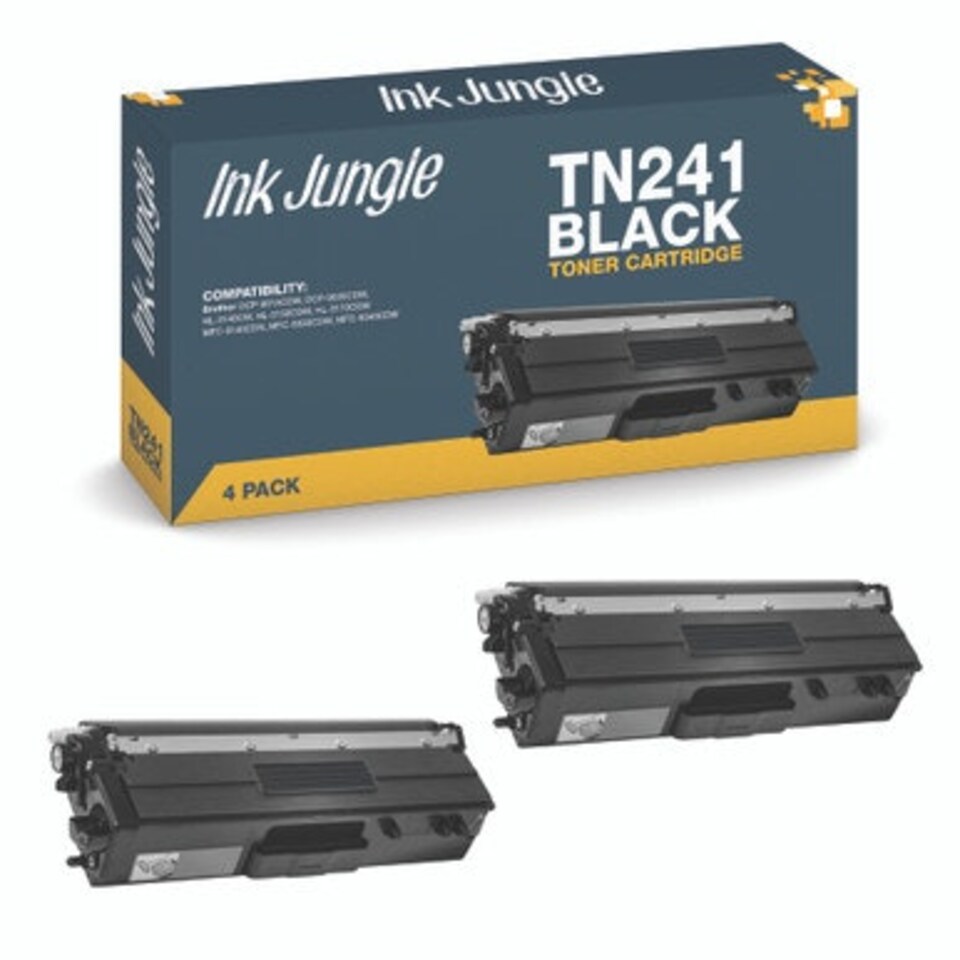 image 1 of 2x Compatible Brother TN241 Black Toner Cartridges Black