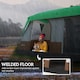 image 6 of Outsunny Camping Tent with 3000mm Waterproof Rainfly & Screen Panels, Green