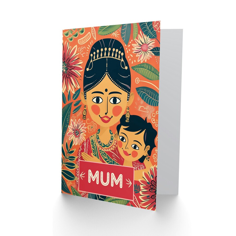 image 1 of Mothers Day Card Hug Toddler Mum Card