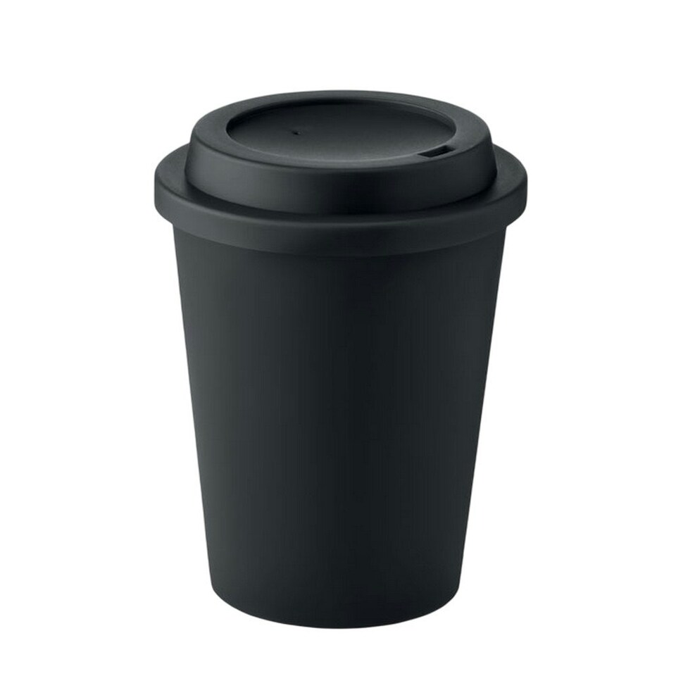 image 1 of MidOcean Nola Polypropylene Double Wall 300ml Tumbler - Black - One Size Black