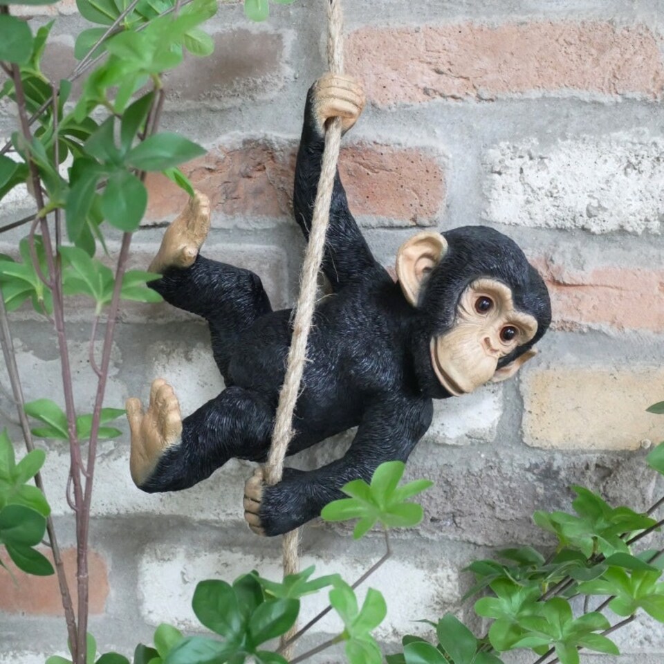 image 1 of Gifts Direct 2 U Hanging Swinging Monkey Ornament | Black