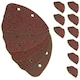 image 1 of Hook And Loop Detail Sanding Pads Discs 140mm Triangular Mixed Grit 60 Pack
