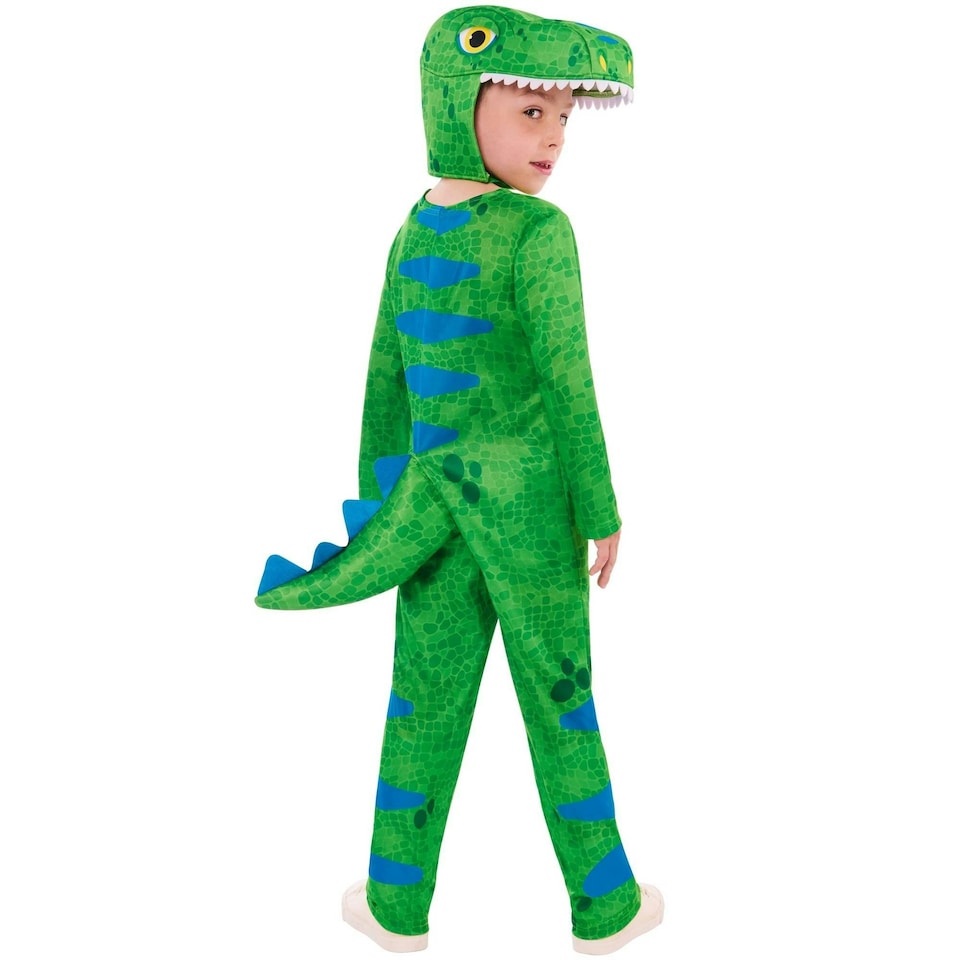 image 1 of Bristol Novelty Childrens/Kids Friendly Dinosaur Costume Set - Green - 7-8 Years 7-8 years