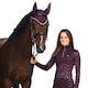 image 1 of Hy Enchanted Collection Horse Fly Veil - Plum/Rose Gold - Cob/Full