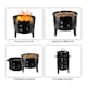 image 5 of Groundlevel Versatile BBQ Grill Dual Functionality Stacker Smoker Fire Pit And Barbeque