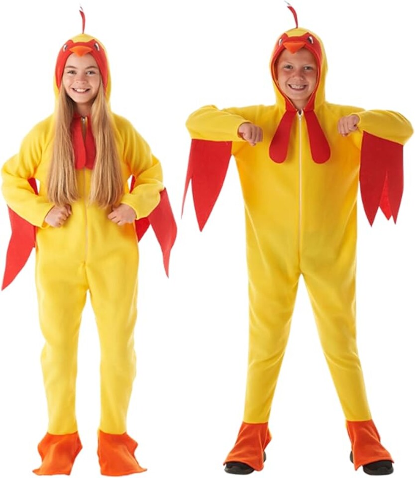 Kids Chicken Costume Nativity Halloween Fancy Dress Boys Girls Childrens Outfit (3-4 Years)