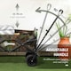 image 9 of Outsunny Foldable Garden Cart, Outdoor Utility Wagon with Carry Bag, Camouflage
