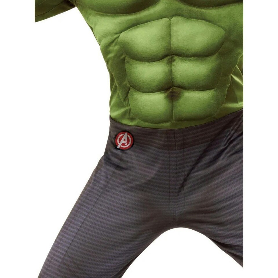 image 1 of Hulk Boys Deluxe Costume - Green/Black - L L