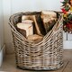image 4 of Wicker Log Basket Round N/A