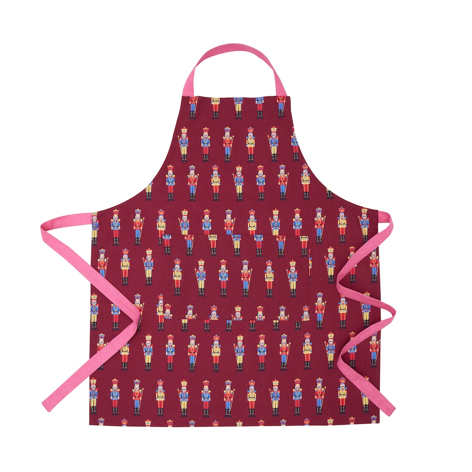 image 1 of Catherine Lansfield Christmas Nutcracker Cotton Kitchen Adult Apron