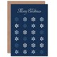 image 1 of Xmas Snowflake Line Design Christmas Card