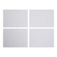 image 1 of Interiors By Premier Set Of Four Placemats, Contemporary Heat Resistant Dining Mats, Stylish Speckled Design Tableware White