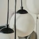 image 1 of ValueLights Beauworth 5 Way Matte Black Ceiling Light Pendant | Black
