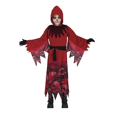 Fiestas Guirca Boys Grim Reaper Costume Set | Red | Red/Black | 5-6 years | 1