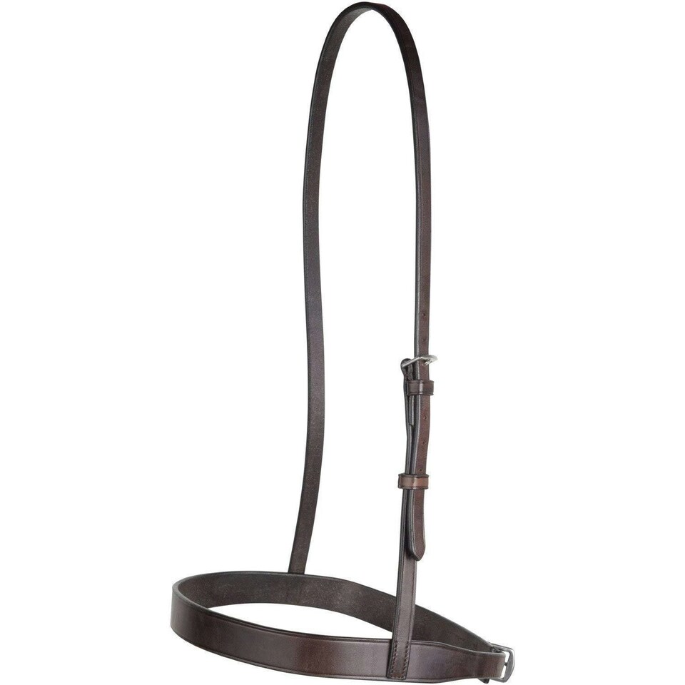 Collegiate Leather Hunt Cavesson Noseband IV - Brown - Full