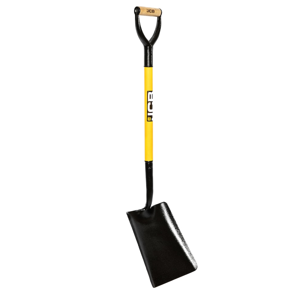 image 1 of JCB 250 x 300mm Square Mouth Site Master Shovel, Heavy-Duty Steel Blade