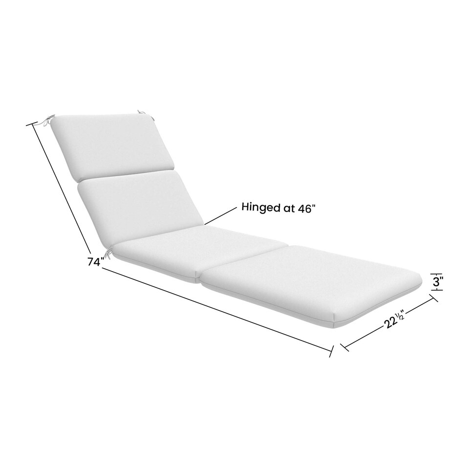 image 1 of Sunbrella Comfortable Rectangle Stripped Lounge Chair Cushion Pack of 2, back cushion 22.5 in W x 28 in H x 3 in D, Seville Seaside
